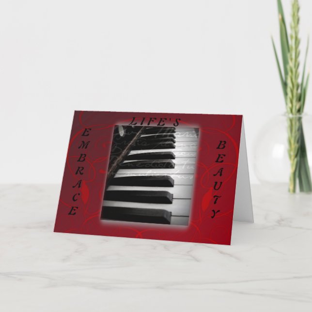 Ambers Lives Motivational Greeting Card Kort (Framsida)