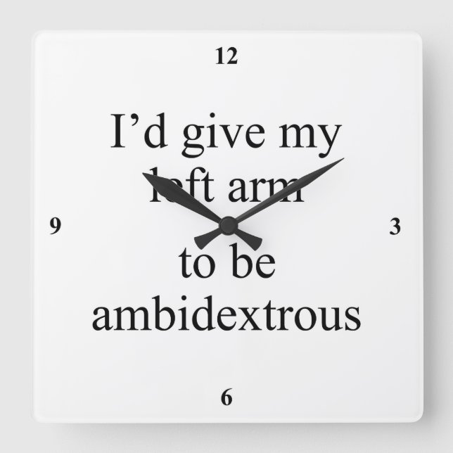 Ambidexterus. Fyrkantig Klocka (Framsida)