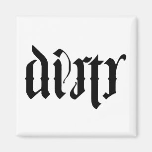 Ambigram diskare magnet