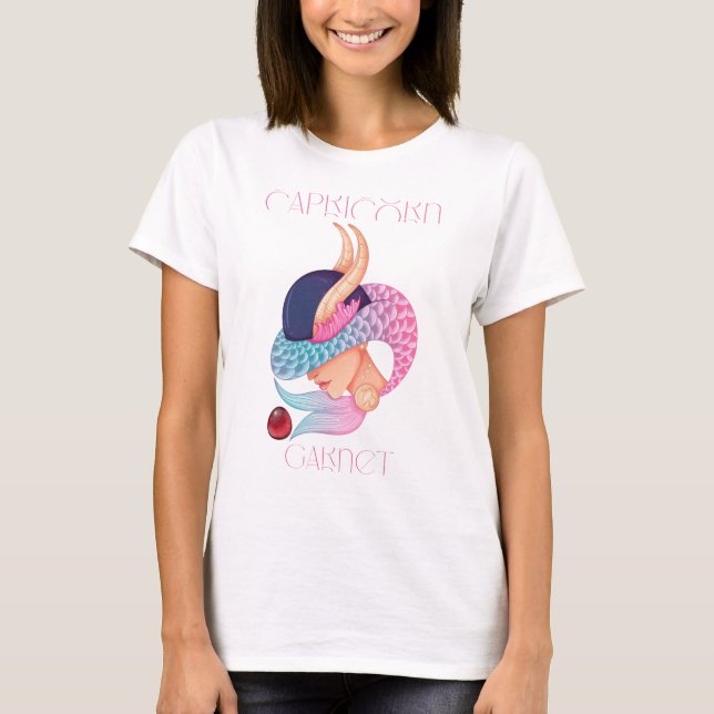 "Ambious Capricorn" T Shirt (Framsida)