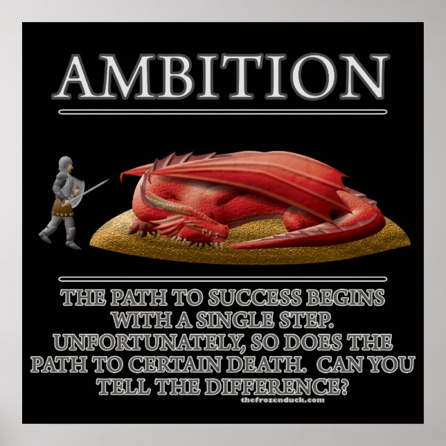 Ambition Fantasy (de)Motivator Poster (Framsidan)