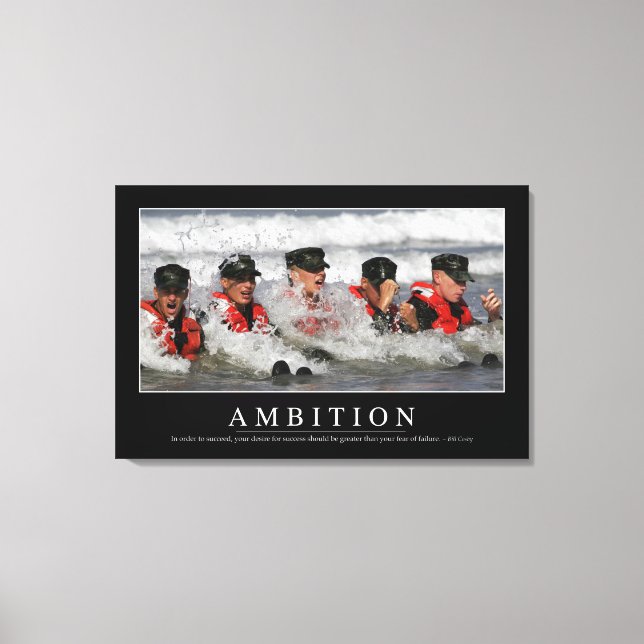 Ambition: inspirationsoffert canvastryck (Framsida)