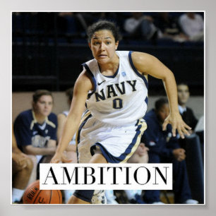 Ambition - Motivational affisch för basket