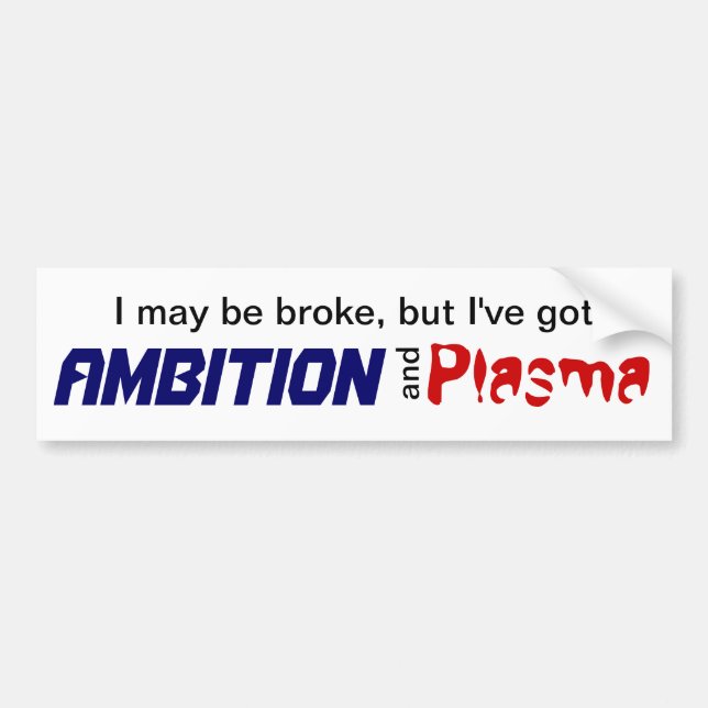 Ambition och plasma bildekal (Framsidan)