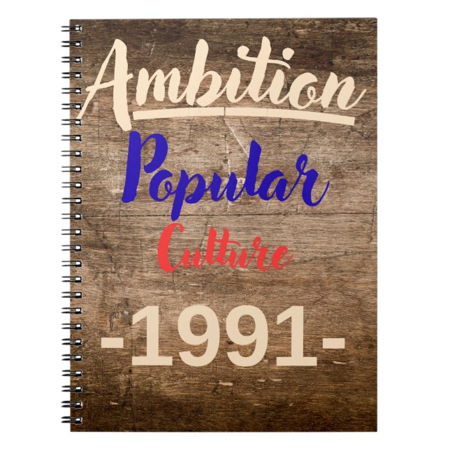 Ambition: Popular Culture Anteckningsbok (Framsidan)