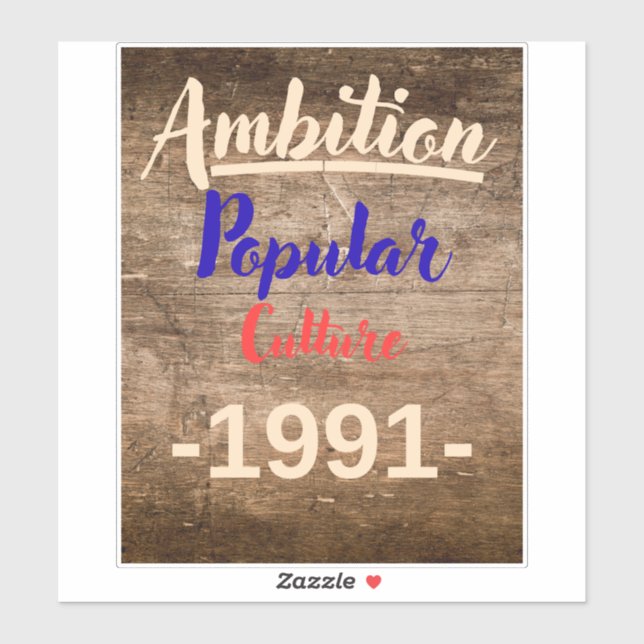 Ambition: Popular Culture Klistermärken (Ark)