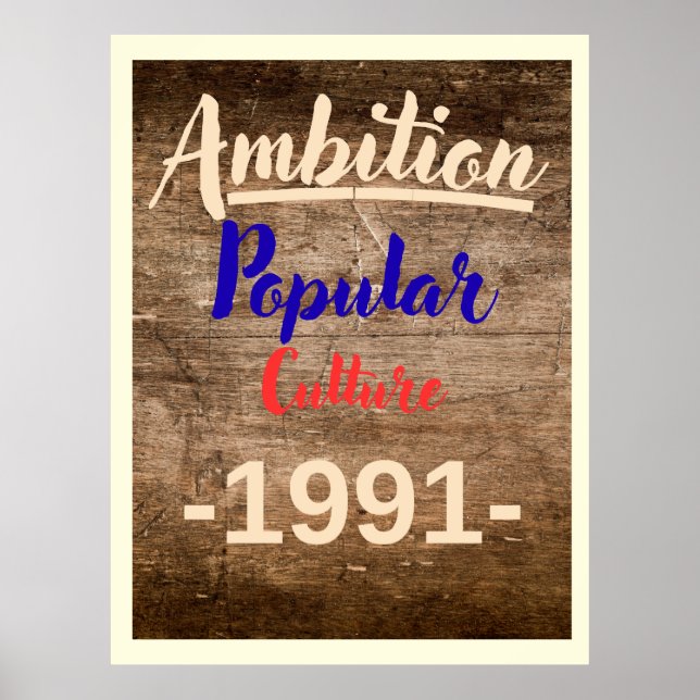 Ambition: Populärkultur Poster (Framsidan)