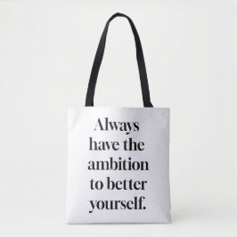 Ambition Shoulder Tote Bag Tygkasse