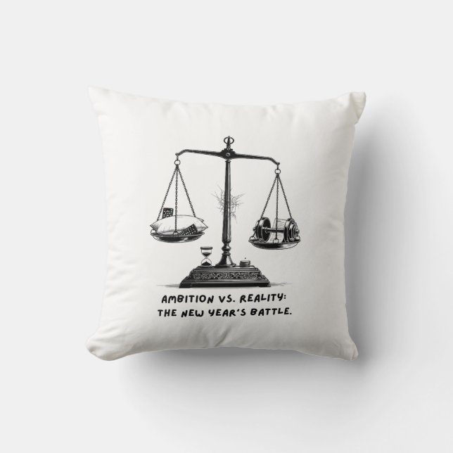Ambition vs. Reality T-Shirt Kudde (Framsida)
