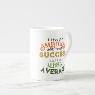 Ambitionsbone China Mugg Benporslin Mugg