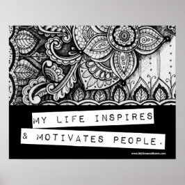 Ambitionsledare Chef för positiv bekräftelse Poster