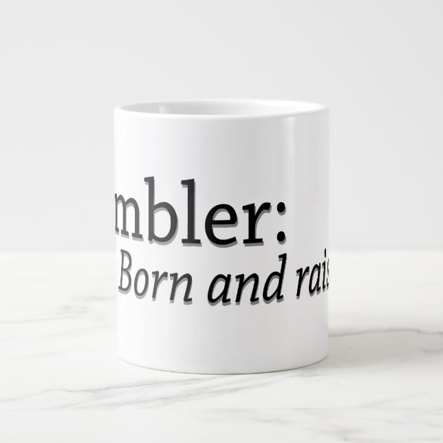 Ambler Born och Razed Jumbo Mugg (Framsidan)