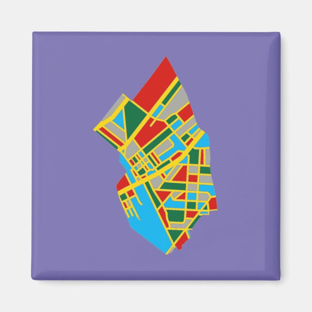 Ambler, PA Karta Magnet (Framsidan)