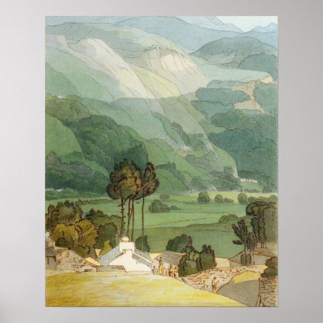 Ambleside, 1786 (med penna och bläck över grafit) poster (Framsidan)