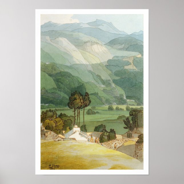 Ambleside, 1786 (med penna och bläck över grafit) poster (Framsidan)