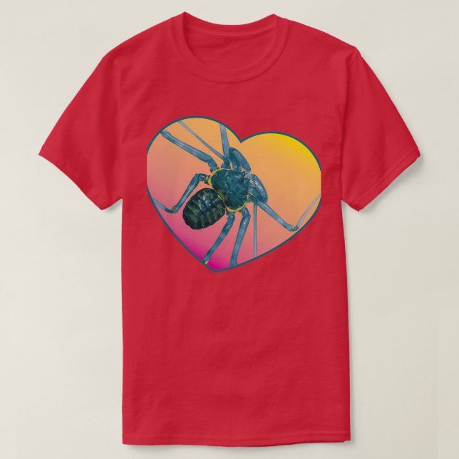 Amblypygi kärlek Phrynus whitei T Shirt (Design framsida)