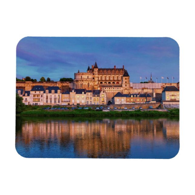 Amboise Castle, Loire Valley, Frankrike Magnet (Horisontell)