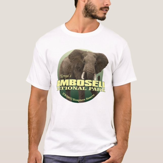 Amboseli NP (African Elephant) WT T-shirt (Framsida)