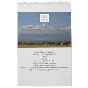 Amboseli Trust for Elephants baby boom Kalender