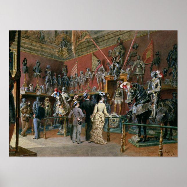 Ambrasgalleriets första armoriska rum poster (Framsidan)