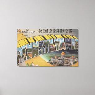Ambridge Pennsylvania - stora brevplatser Canvastryck