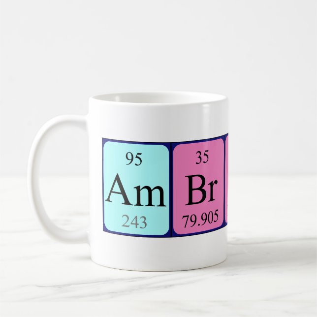 Ambroise Perioise bord namn mugg (Vänster)