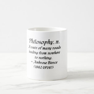 Ambrose Bierce om filosofi Kaffemugg