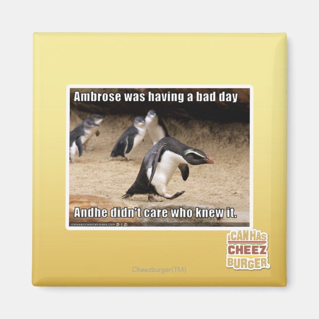 Ambrose hade en dålig dag magnet (Framsidan)