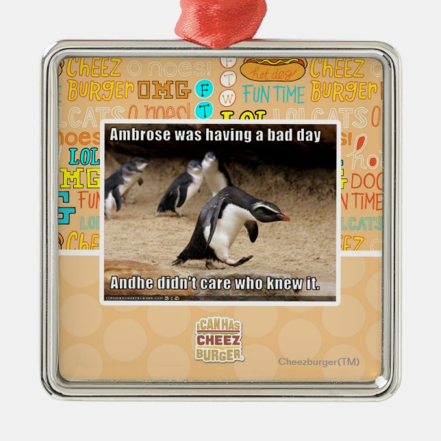 Ambrose hade en dåligadag julgransprydnad metall (Framsidan)