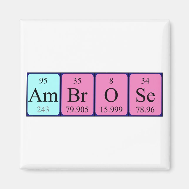 Ambrose Periodisk magnet bord namn (Framsidan)