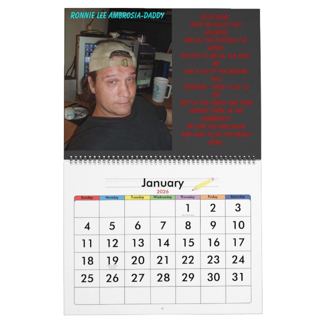 Ambrosia Calendar Kalender (Jan 2026)