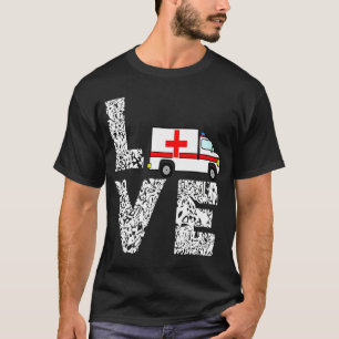 Ambulance akut Service rädding ambulance T Shirt