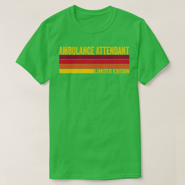 Ambulance Attendant T Shirt (Design framsida)