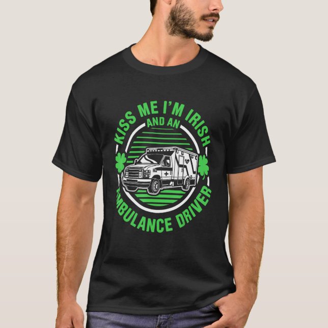 Ambulance Driver Emergency Driver Patient Transpor T Shirt (Framsida)