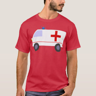 Ambulance Red Kor Medical T Shirt