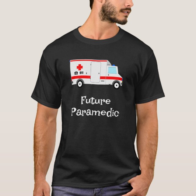 Ambulance Sjukvårdare T Shirt för barn Future Para (Framsida)