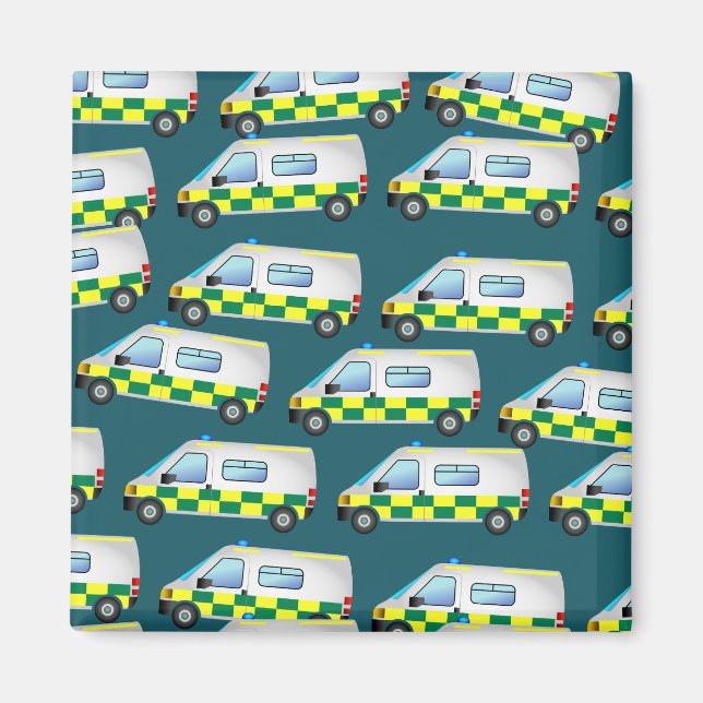 Ambulance Tapet Magnet (Framsidan)