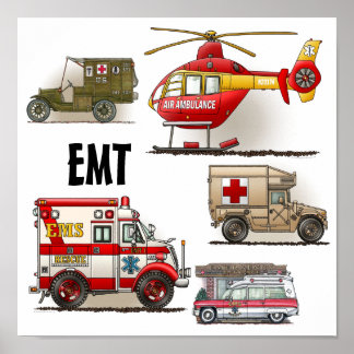 Ambulans EMT Fordon Poster