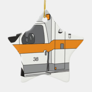 Ambulans Julgransprydnad Keramik