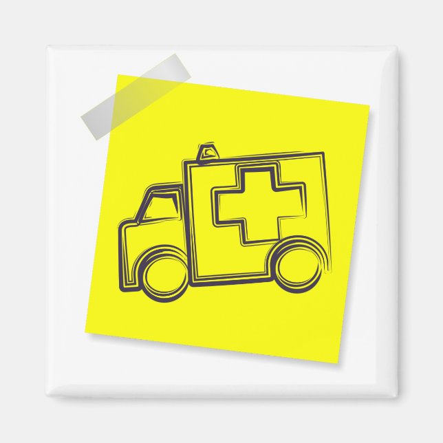 Ambulans Magnet (Framsidan)