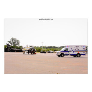 Ambulans, medicinsk helikopter fototryck