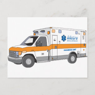 Ambulans Vykort