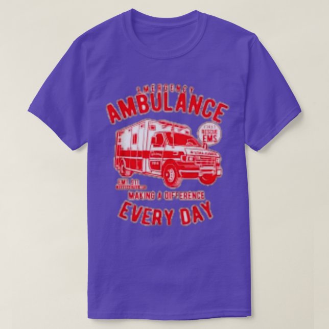 Ambulanschaufför T Shirt (Design framsida)