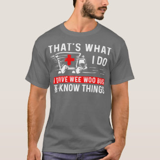 Ambulanschaufförer, lustig ambulans mellan pappa m t shirt