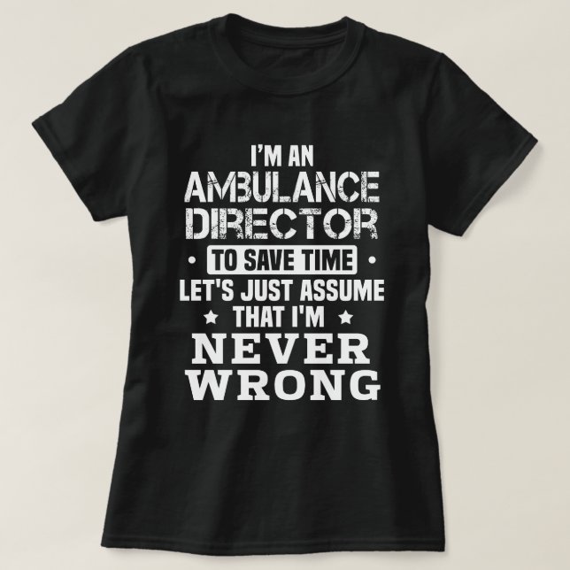 Ambulanschef T Shirt (Design framsida)
