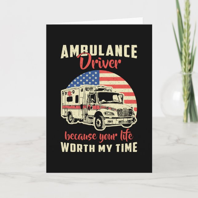 Ambulansdrivrutin eftersom ditt Akut under livstid Kort (Framsida)