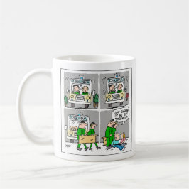 Ambulansförare eller ambulanssjukvårdare kaffemugg