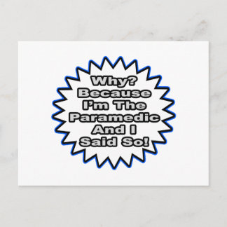 Ambulanssjukvårdare...För att jag sa det Vykort
