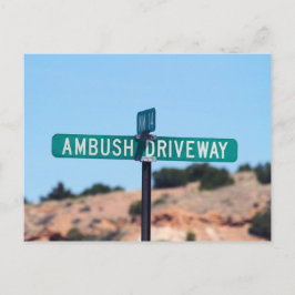 Ambush Driveway i New mexico Vykort