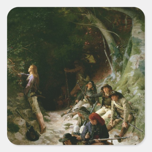 Ambush Fyrkantigt Klistermärke (Framsida)